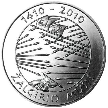1 litas, 600 rocznica bitwy pod Grunwaldem, 2010