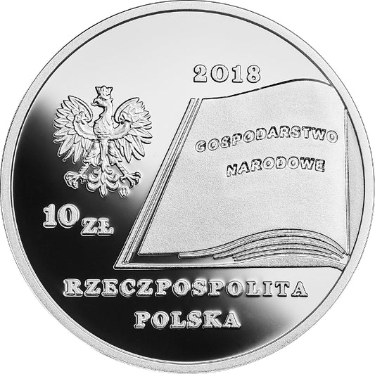 10 zł, Wielcy polscy ekonomiści - Fryderyk Skarbek, 2018