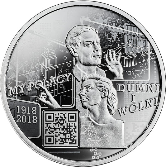 10 zł, My Polacy dumni i wolni 1918 - 2018