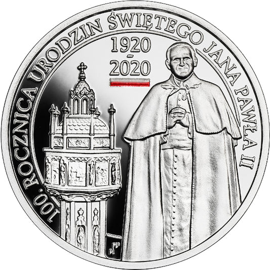 10 zł, 100. rocznica urodzin Świętego Jana Pawła II UV, 2020