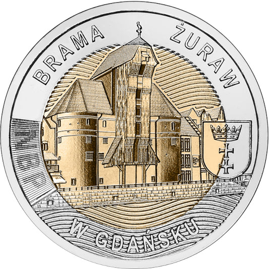 5 zł, Brama Żuraw w Gdańsku - Odkryj Polskę, 2021