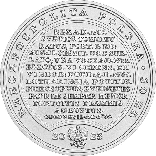 50 zł, Skarby Stanisława Augusta - Stanisław Leszczyński, 2023
